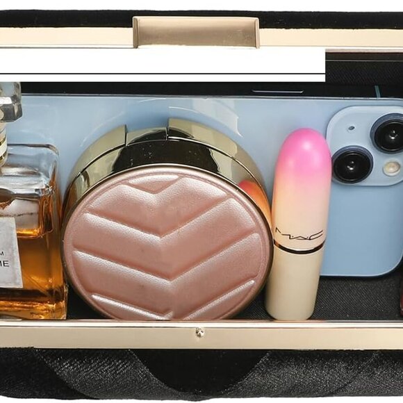 Women's Evening Handbag Clutch Bridal Purse for Wedding Prom Night Out Party - Picture 4 of 7